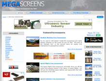 Tablet Screenshot of mega-screens.com